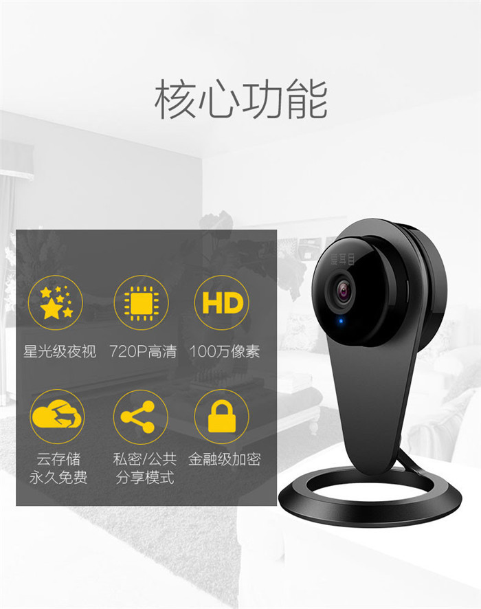 爱耳目(iermu) 小黑/小白 HDMB家庭智能摄像头产品介绍3