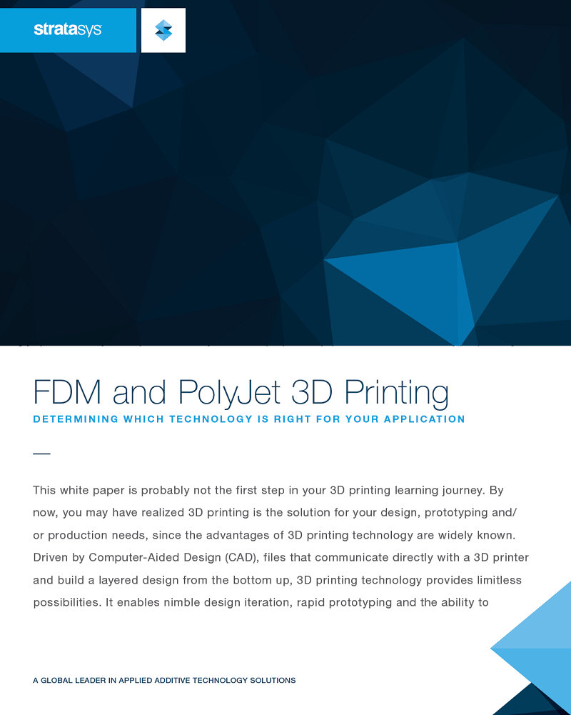 FDM 和 PolyJet 3D 打印：确定哪项技术适合您的应用