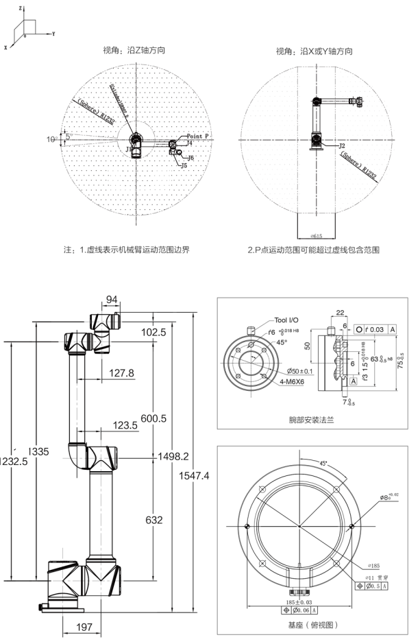 AUBOi10 产品参数