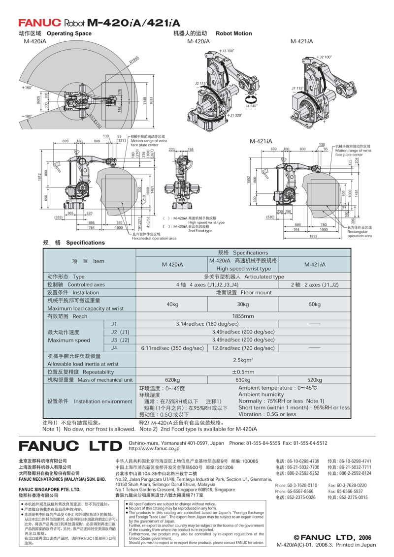 发那科 M-420iA 3D数模图