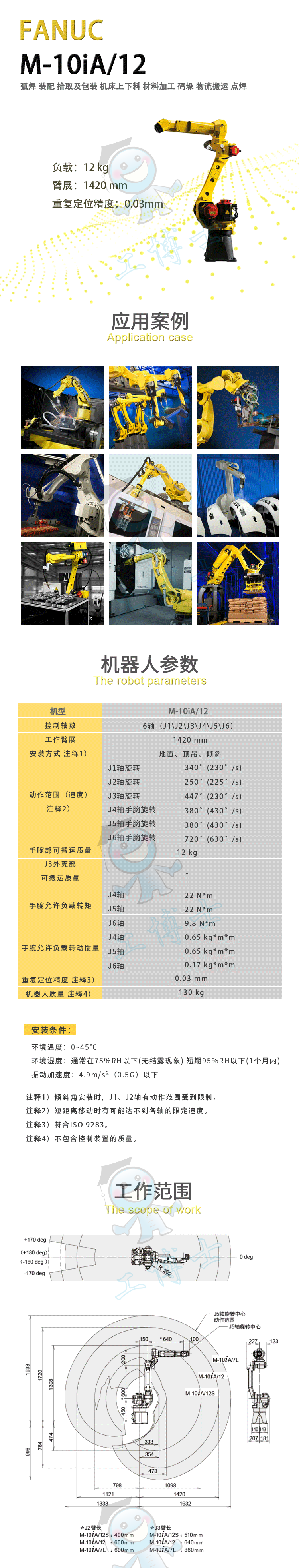 发那科 M-10iA-12 2D数模图