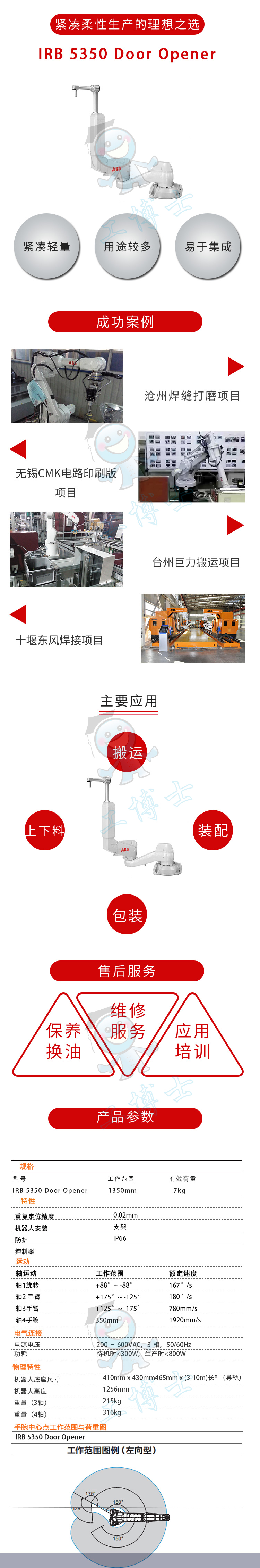 ABB IRB 5350, Door Opener Robot PDF手册(英文版)