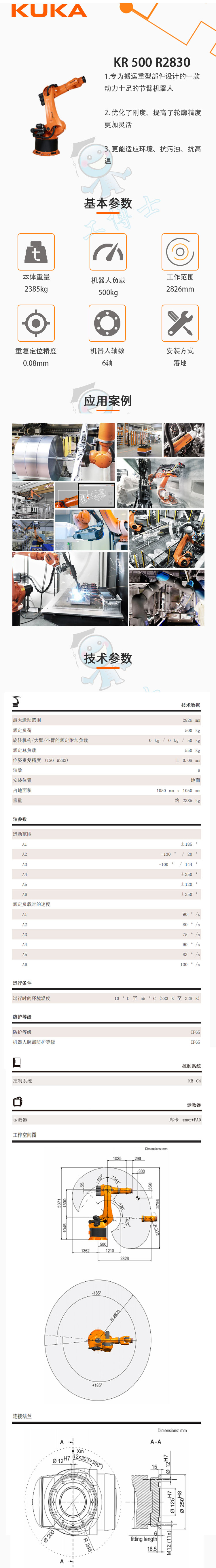 库卡 KR360_R2830/KR500_R2830dxf 2D数模图