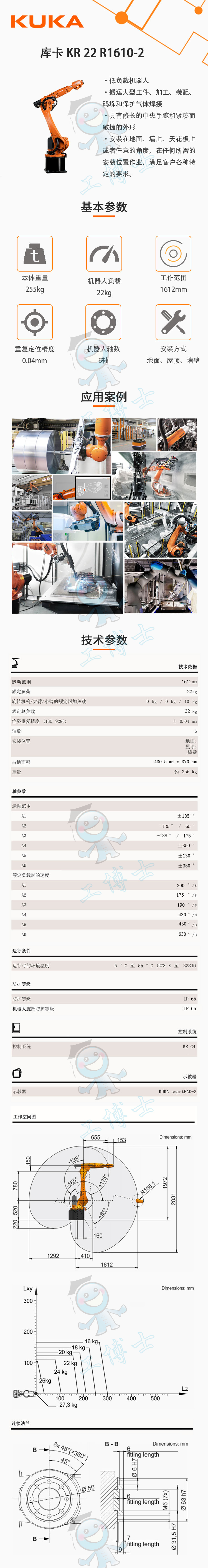 库卡 KR 22 R1610-2_DXF 2D数模图