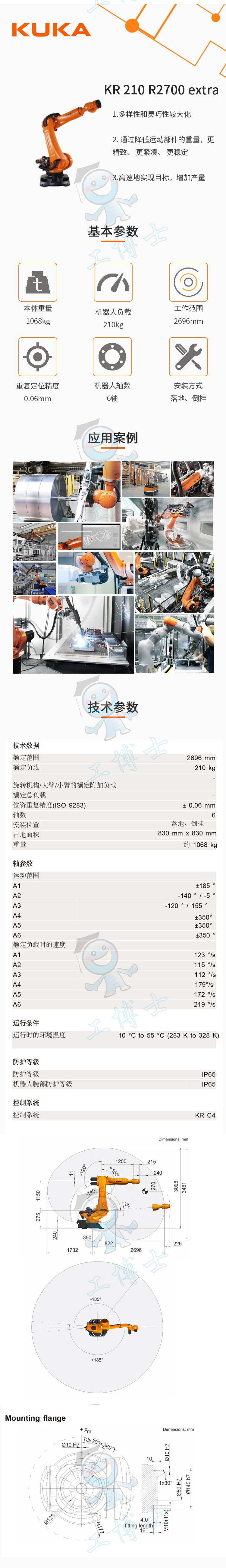 库卡 KR 210 R2700-2_DXF 2D数模图