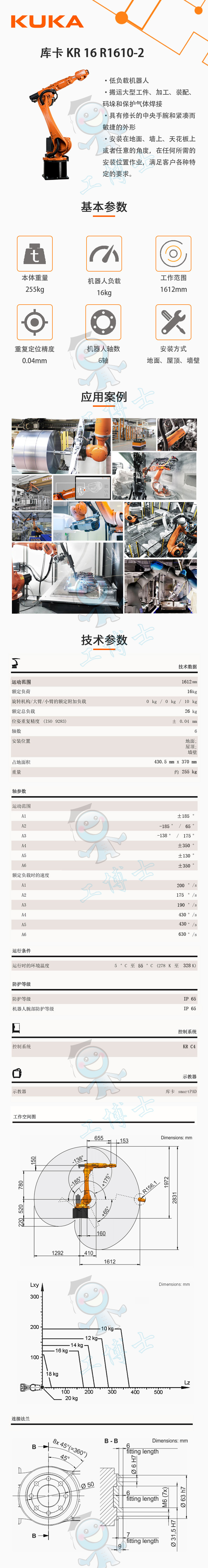 库卡 KR 16 R1610-2_DXF 2D数模图