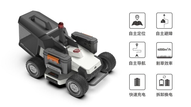 库犸动力发布全新二代智能纯电动商用割草机器人