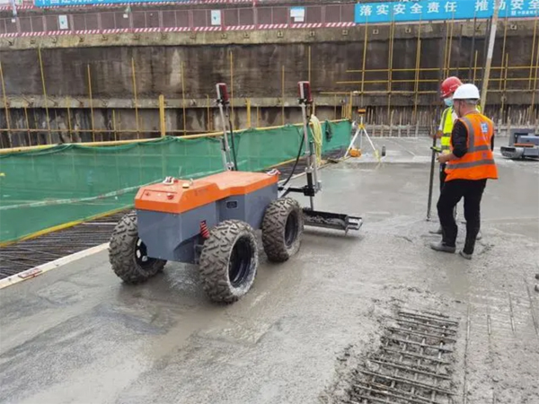 广东智能建造首批试点项目应用建筑机器人